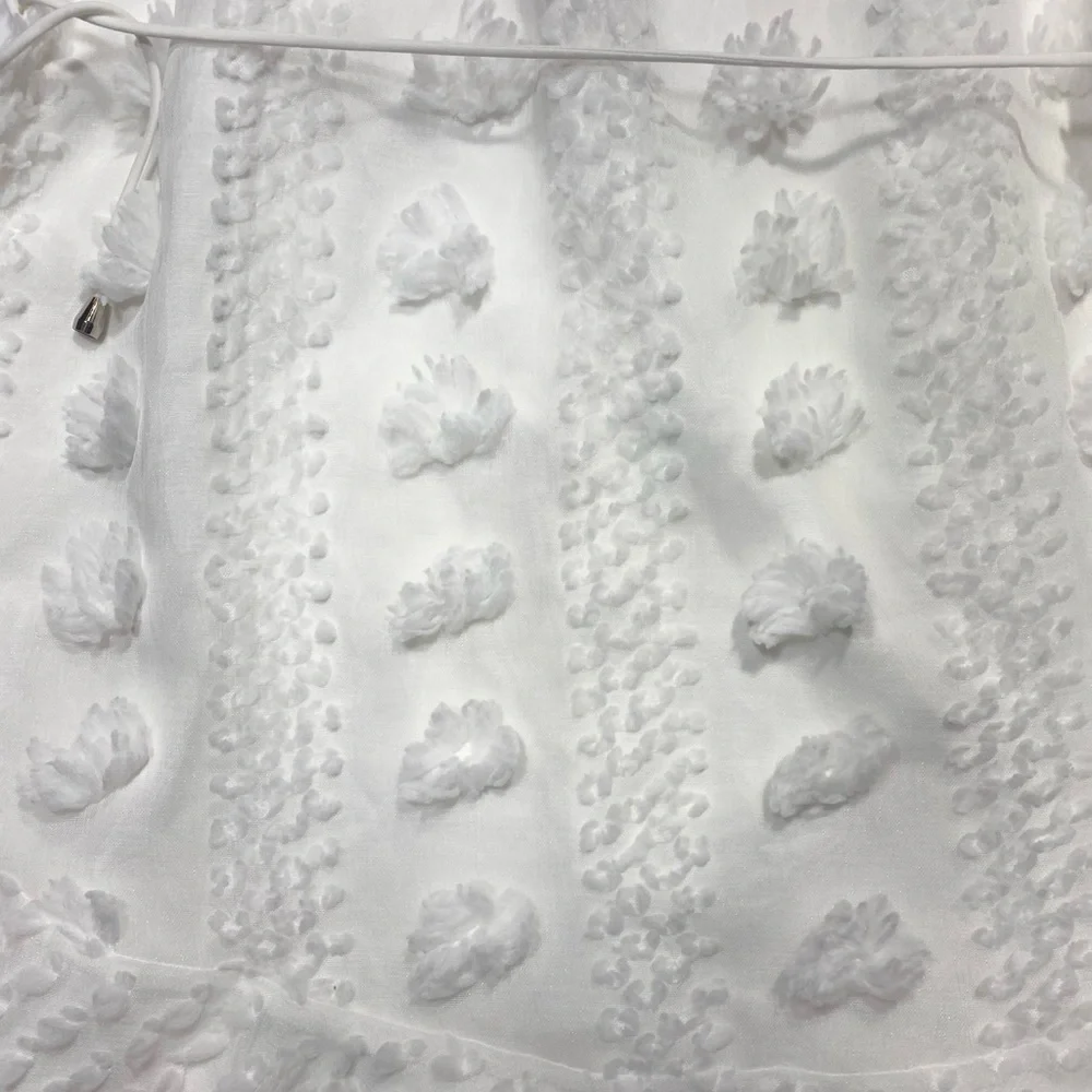 Indikah By Angel Biba‎ White Fairy/Cottage Core Ruffle Chiffon Dress NWT Size M - Picture 9 of 15